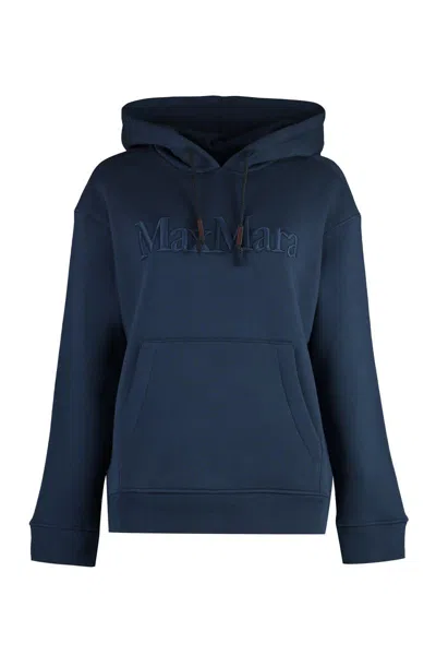 's Max Mara Agre Hooded Sweatshirt In Blue