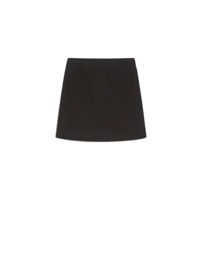 S Max Mara Short Wool Pencil Skirt In Black