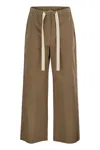 'S MAX MARA 'S MAX MARA ARGENTO - POPLIN DRAWSTRING TROUSERS