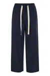 S Max Mara Argento Long Trouser Navy In Blue