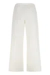 's Max Mara S Max Mara Argento Poplin Cotton Trousers In Beige