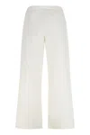 's Max Mara S Max Mara Argento Poplin Cotton Trousers In Beige