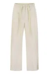 's Max Mara S Max Mara Argento Poplin Drawstring Trousers In Beige