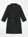 S Max Mara Arona Belted Double-faced Wool Coat