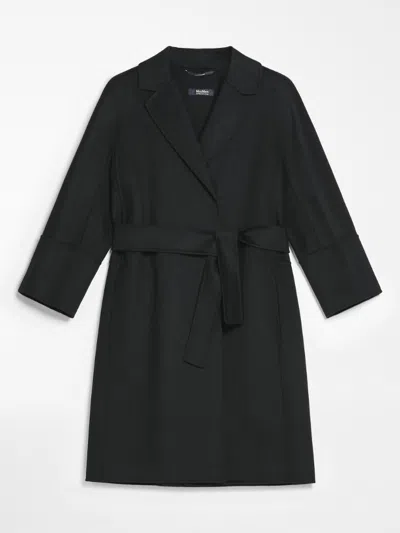 's Max Mara Arona Double-faced Short Wool Coat In Blue