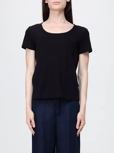 S Max Mara ' Basic Cotton T-shirt In Black