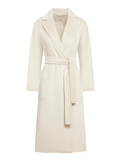 's Max Mara Belted Long In White