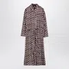 S Max Mara Micaela Reversible Printed Midi Dress In Brown