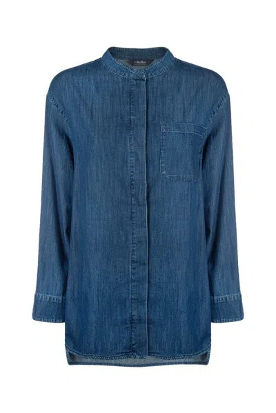 S Max Mara Women's Unito Denim Shirt In Blue