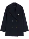 S Max Mara Caban Double-breasted Wool Coat
