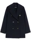 S Max Mara Caban Double-breasted Wool Coat