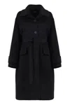 S Max Mara Carla Single-breasted Wool Coat