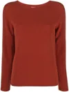 S Max Mara Giori Cashmere And Wool Sweater In Orange
