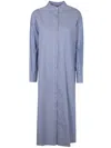 S Max Mara Striped Shirt Dress In Blue