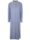 S Max Mara Striped Shirt Dress In Blue