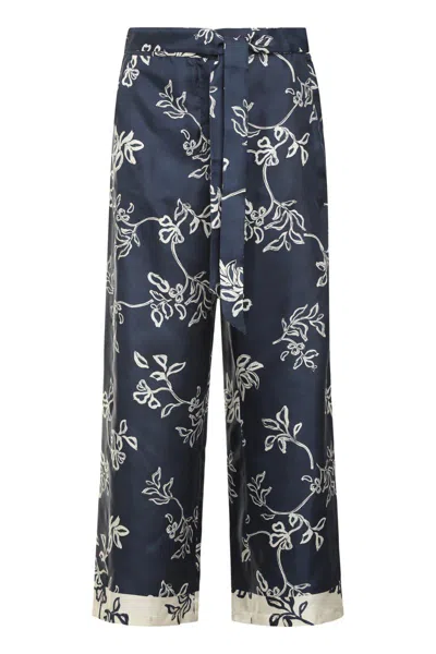S MAX MARA 'S MAX MARA CINZIA PRINTED SILK PANTS