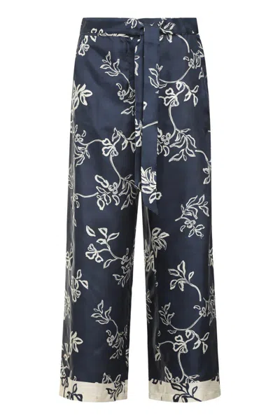 S MAX MARA 'S MAX MARA CINZIA PRINTED SILK PANTS