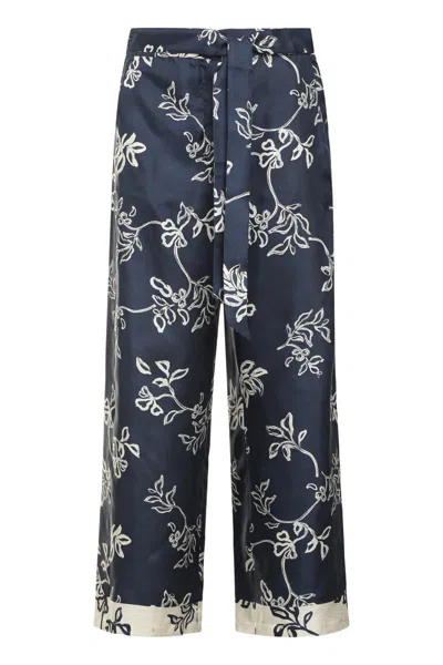 S MAX MARA 'S MAX MARA CINZIA PRINTED SILK PANTS