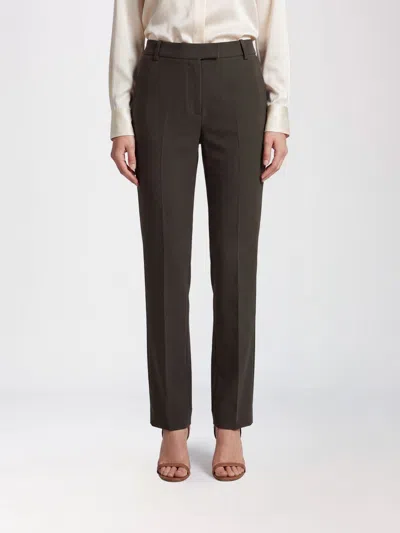 S Max Mara ' Classic Cady Trousers In Green