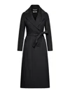 S Max Mara Paolore Long Coat In Black