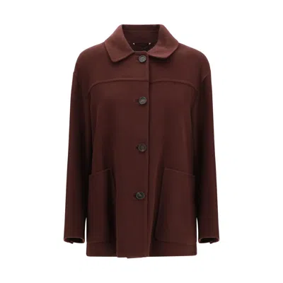 S Max Mara ' Coat In Burgundy