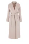 S Max Mara White Elisa Wool Coat