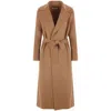 S Max Mara ' Woman Coat Camel Size 16 Virgin Wool