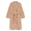 S Max Mara Paul Double-breasted Wool Coat In Brown