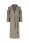 's Max Mara Waist Belted Long Lapel Collar Coat