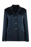 's Max Mara S Max Mara Guido Satin Blazer In Blue