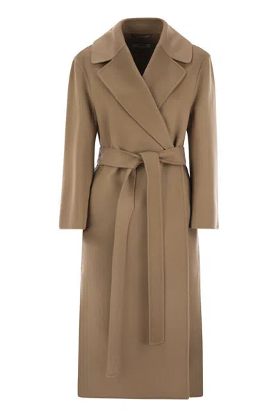S Max Mara Pauline Wrap Coat In Brown