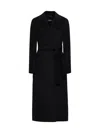 's Max Mara S Max Mara Poldo Belted Wool Coat In Black