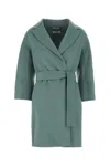 's Max Mara Light Blue Wool Arona Coat In Blue