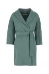 's Max Mara Light Blue Wool Arona Coat In Blue