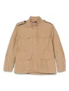 S Max Mara Leila Twill Belted Jacket In Brown
