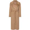 's Max Mara Esturia Wool Belted Coat In Brown