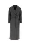 's Max Mara Poldo Wool Coat With Belt In Grey