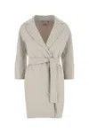 's Max Mara Chalk Wool Arona Coat In Gray