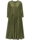 'S MAX MARA 'S MAX MARA COTTON AND SILK BLEND MIDI DRESS