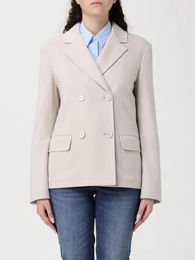 S Max Mara ' Cotton And Viscose Blend Double-breasted Blazer Max Mara In Gray