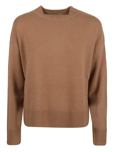 's Max Mara Crewneck Knitted Jumper In Brown