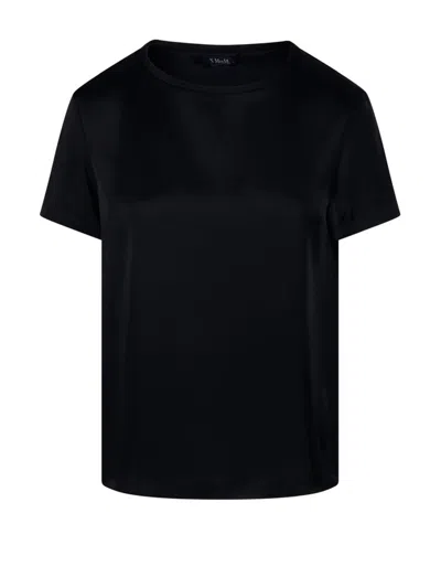 's Max Mara Crewneck Short-sleeved T-shirt In Black