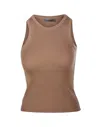 S Max Mara Amburgo Top In Cotton In Beige
