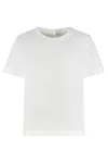 S Max Mara Crewneck T-shirt In White