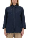S Max Mara Buttoned Long-sleeved Top In Blue