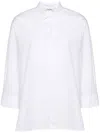 S Max Mara Relaxed Fit Collared Shirt With Long Sleeves In White