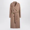 S Max Mara ' Double-breasted Coat In Brown