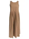 's Max Mara Skirt Pleated Neckline Sleeveless V-back