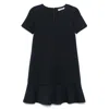 S Max Mara Veloce Jersey Minidress In Black