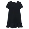 S Max Mara Veloce Jersey Minidress In Black
